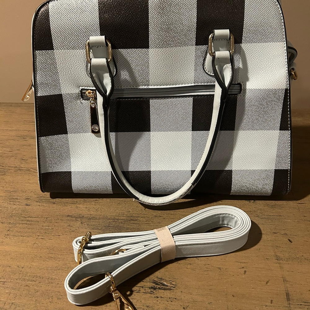 MKF Collection Cute Checkered Handbag - Picture 3 of 6